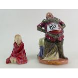 Royal Doulton figure Falstaf HN2054 (seconds) and This Little Pig HN1793 (2)