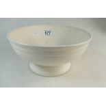 Wedgwood white footed bowl designed by Keith Murray,