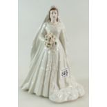 Royal Worcester Diamond Wedding Anniversary figure Her Majesty Queen Elizabeth II