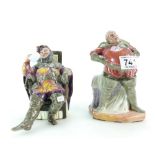 Royal Doulton character figure Falstaff HN2054 and The Foaming Quart HN2162 (2)