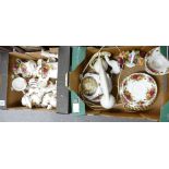 A collection of Royal Albert Old Country Rose items including tea ware,