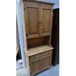 Modern elm slim dresser/kitchen cupboard
