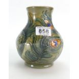 Moorcroft vase decorated in the Phoenix design by Rachel Bishop, height 16.