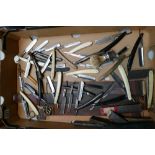 A collection of cut throat razors and strops from makers to include puma, A B Hop, Clarke,