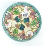 Moorcroft 1998 year plate decorated in the summers end design,