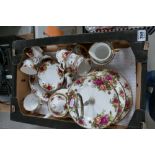 A collection of Royal Albert Old Country Roses including tea set,