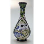 Moorcroft Otley Bluebell vase. Numbered