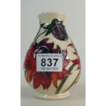 Moorcroft Ruby Red vase. Designed by Emm