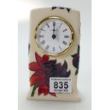 Moorcroft Ruby Red clock. Designed by Em