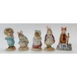 Border Fine Arts Beatrix potter figurines.