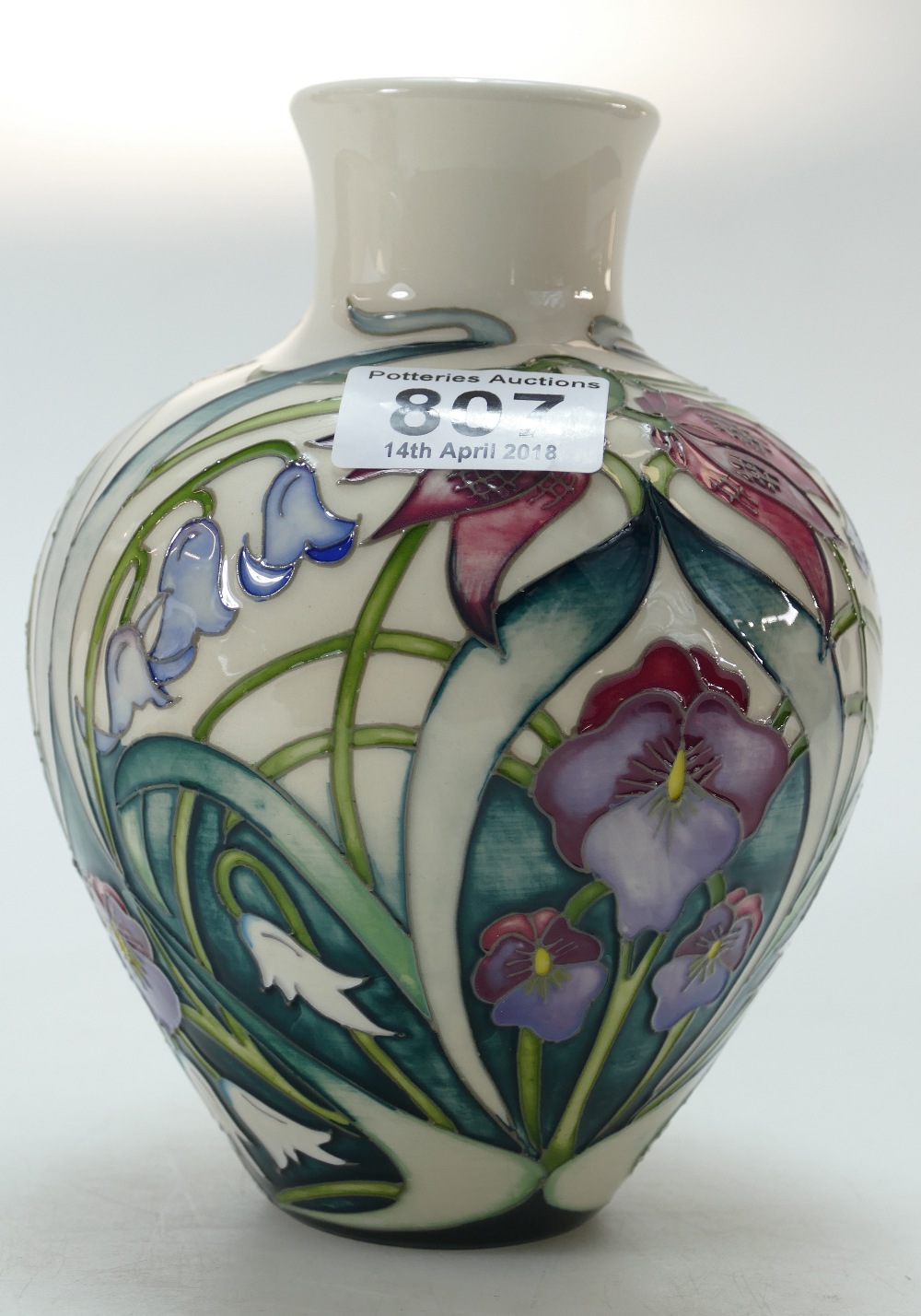 Moorcroft Sorrow & Laughter vase. Limite