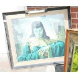 Large Tretchikoff 1960's framed print titled Lady from Orient in original frame