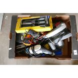 A mixed collection of tools to include - a McAllister drill, circular saw, Pendulum jigsaw,