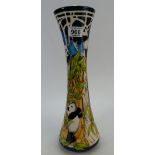 A Moorcroft tall vase in the giant panda