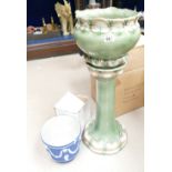 Modern green ceramic hall stand and larg