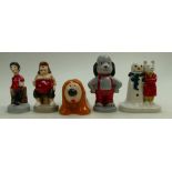 A collection of Wade figures to include Sid The Sexist, San from the Fat Slags, Dougal,