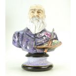 Michael Sutty hand painted sculpture bust Claude Monet,