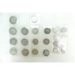 British coin group of better Sixpence, Shilling & Florin coins.