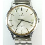 1960s Omega Seamaster 30 manual gents stainless steel wristwatch with expandable bracelet,