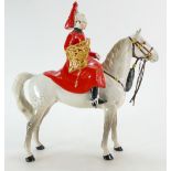 Beswick Lifeguard on grey horse 1624 (leather reins require attention)