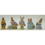 Beswick Beatrix Potter Sally Henny Penny, Mr Benjamin Bunny, Cottontail,