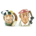 Royal Doulton rare miniature character jug The Trapper D6615 (small hairline crack to top rim) and