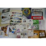 Box containing large quantity of stamps including GB FDC regionals & high values to £5,