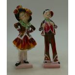 Royal Doulton figures Pearly Boy HN2035 and Pearly Girl HN2036 (2)