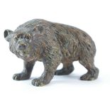 Austrian cold bronze model of a bear, impressed marked Heschult, height 6cm,