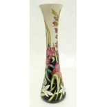Moorcroft Wild Gladiolus vase, limited edition 47/50. Height 30cm.