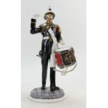 Michael Sutty hand painted sculpture of a Bugler from the Royal Marines,