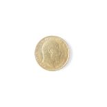 Half Sovereign gold coin - Edward VII 1908 aVF.