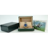 Rolex Oyster Perpetual Gentlemans Datejust wristwatch with blue diamond dial with 18ct gold & steel