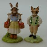 Royal Doulton Bunnykins figure Dutch DB274 and The Irish Man DB178 limited edition for UKI Ceramics,