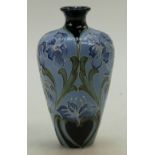 Moorcroft Blue Geranium vase, designed by Kerry Goodwin. Numbered edition 121. Height 15cm.
