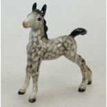 Beswick rocking horse grey foal 763 (one front leg & one rear leg re-stuck )