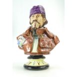 Michael Sutty hand painted sculpture bust of Paul Gaugin,