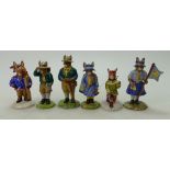 A collection of Royal Doulton Bunnykins to include Guide Leader DB433 (with cert),
