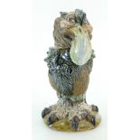 Andrew Hull Burslem pottery grotesque Bird jar & cover "Boris",
