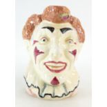 Royal Doulton large character jug Red Haired Clown