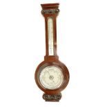 Mahogany Armstrongs Manchester Aneroid barometer