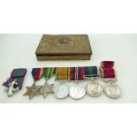 A group of medals awarded to 3530229 Pte S Williams.