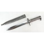 World War II M96 Swedish Mauser Bayonet with scabbard, length of bayonet 35cm, condition report,