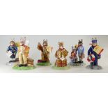 Royal Doulton figures from The World War II collection Homeguard DB371, Evacuees DB373,