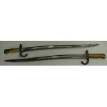 19th Century French Sword Bayonet and another similar one (2)