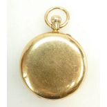 18ct gold Nicole, Neilson & Co Full Hunter pocket watch, case inscribed with initials,