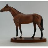 Beswick Connoisseur Horse The Racehorse 1564 on wood plinth