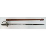 King Edward 7th Cavalry Officer's Sword with Honeysuckle hilt,