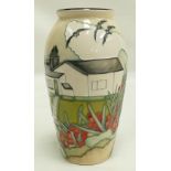 Moorcroft The Night Guardian (Whitby) vase, signed by designer Kerry Goodwin.