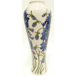 Moorcroft Delphinium vase, designed by Kerry Goodwin. Height 35cm.